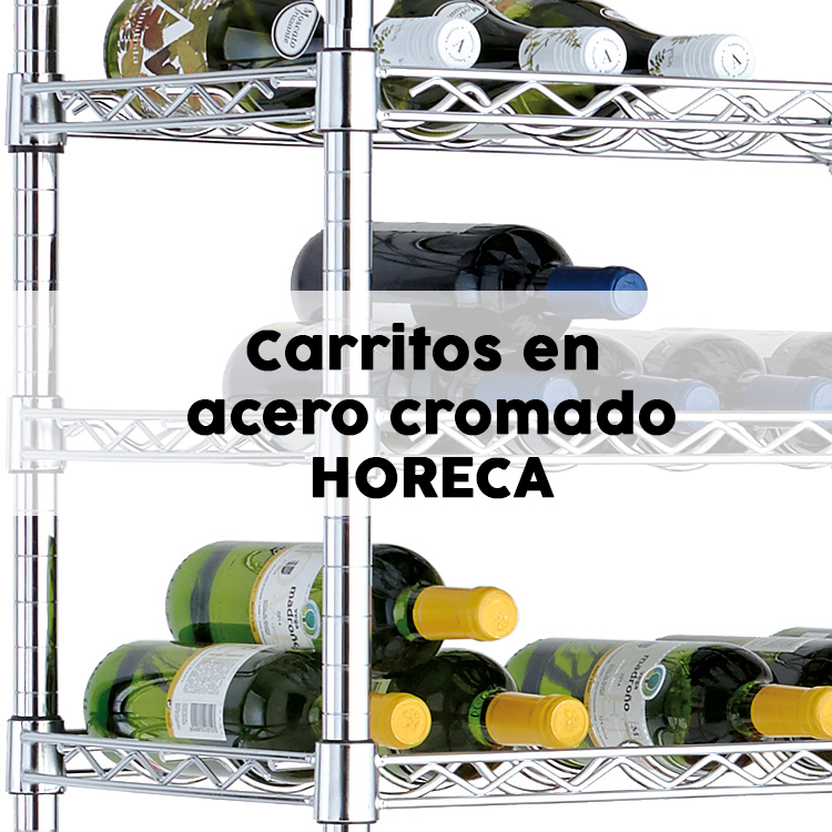 estanteria en acero cromado